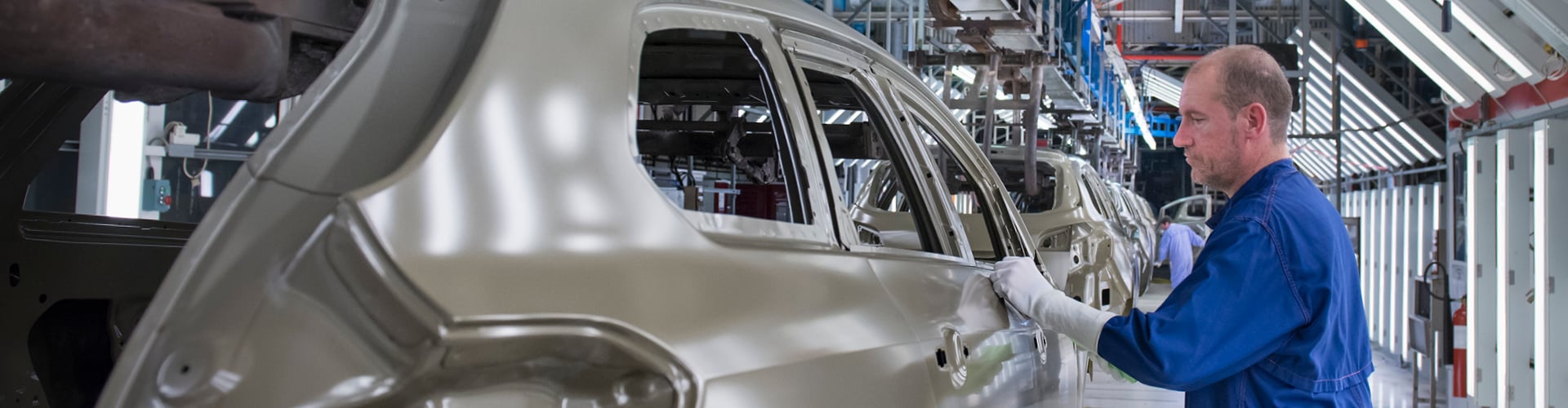 Car on a production line