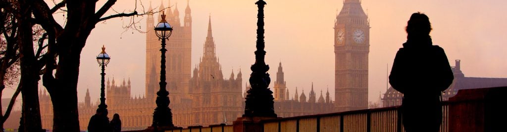 Big Ben and Houses Of Parliament on foggy morning